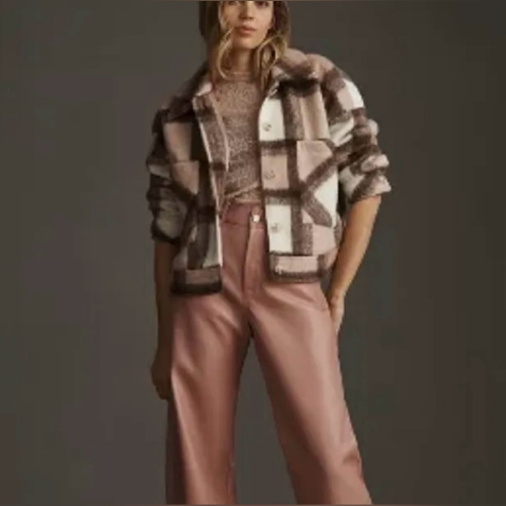 Anthropologie Plaid Coat - Size S - Picture 4 of 8